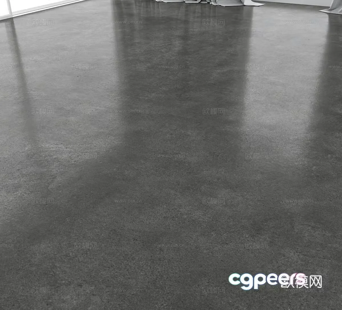 Epoxy self-leveling floor 3D model of epoxy floor
