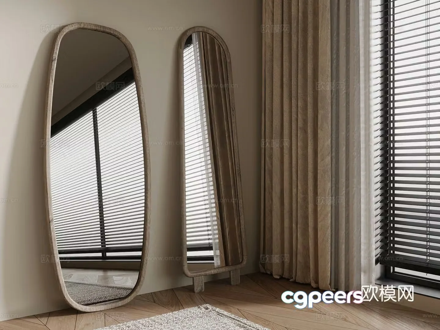 Wasabi full-body mirror 3D model