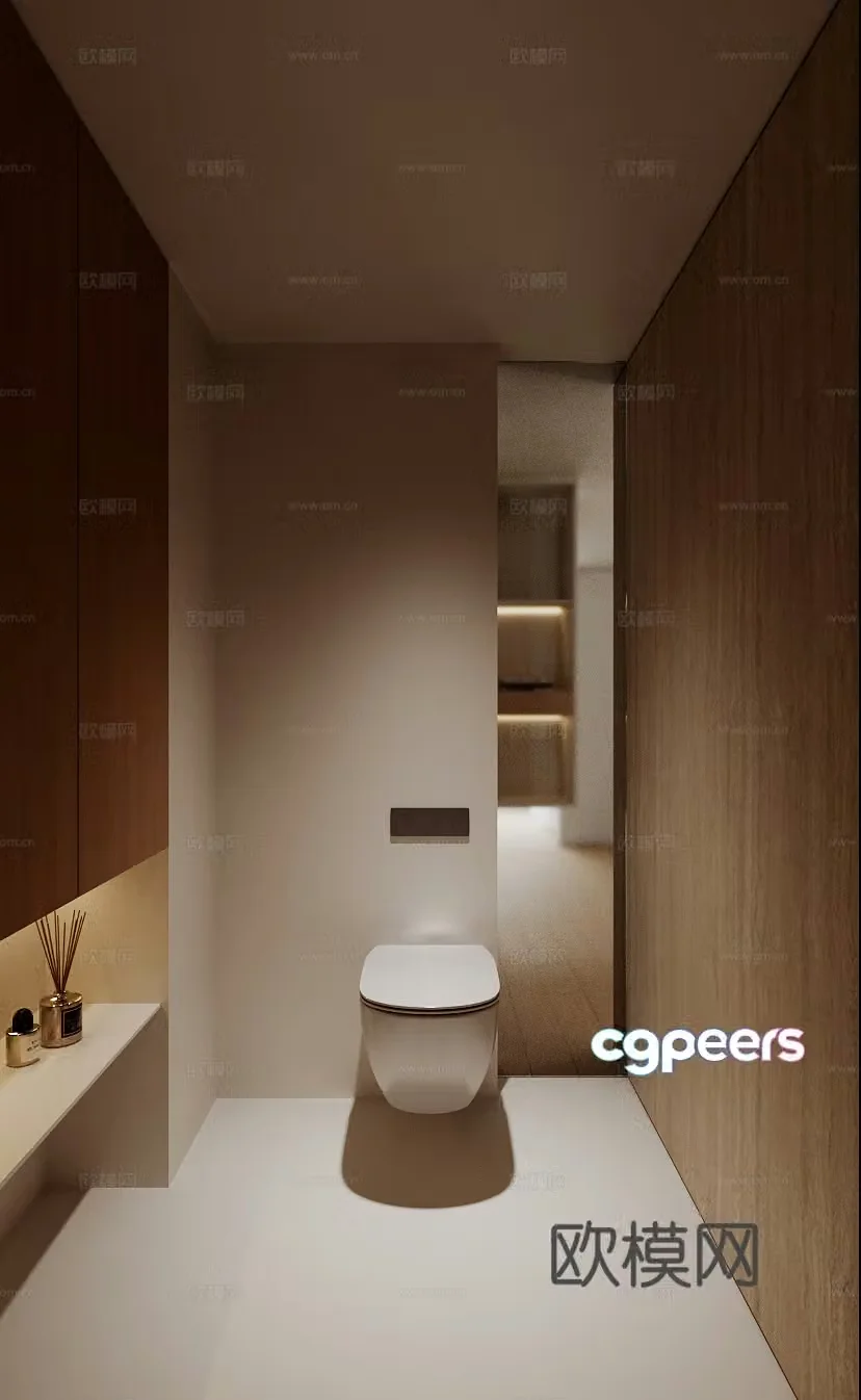 Modern bathroom 3d model