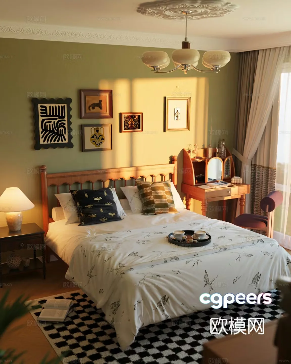 Modern bedroom 3d model