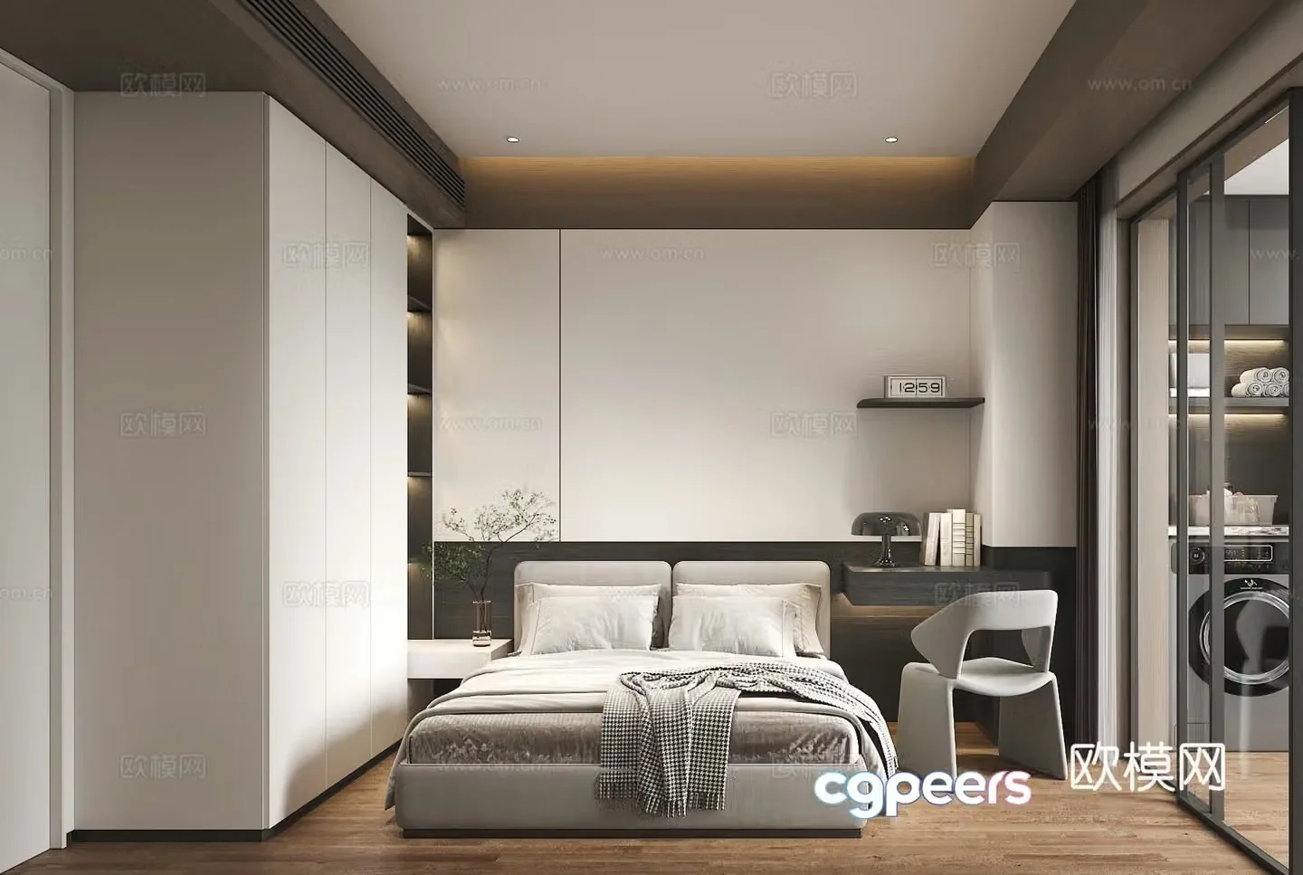 Modern bedroom 3d model