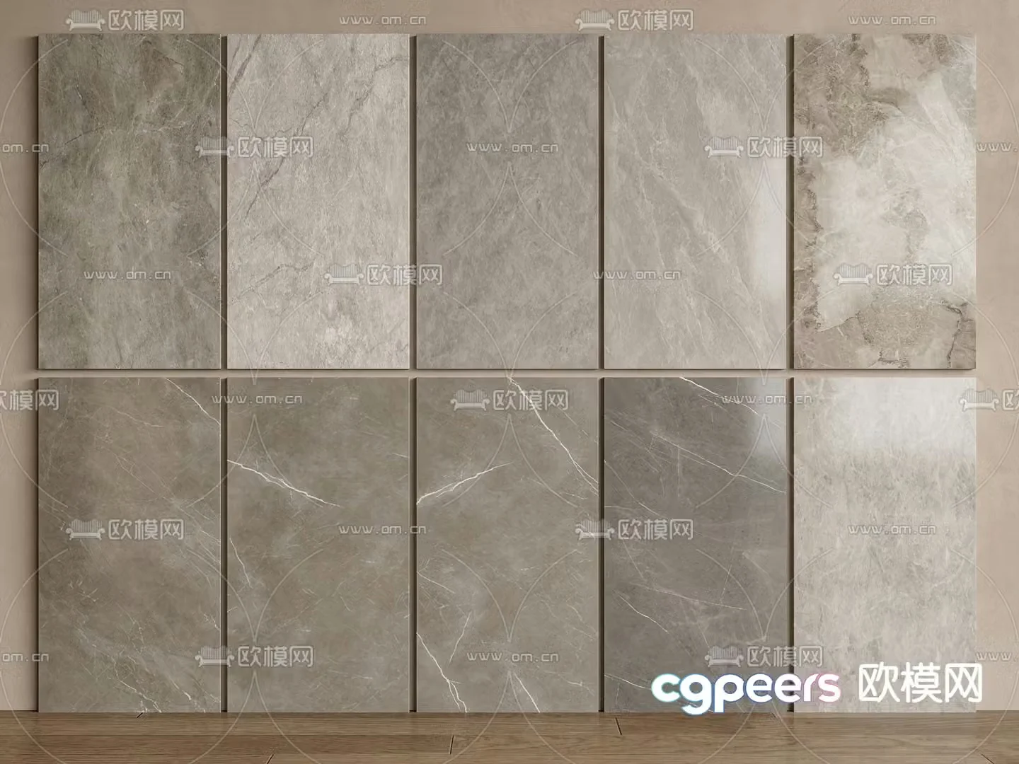 Marble tiles floor tiles 3d model