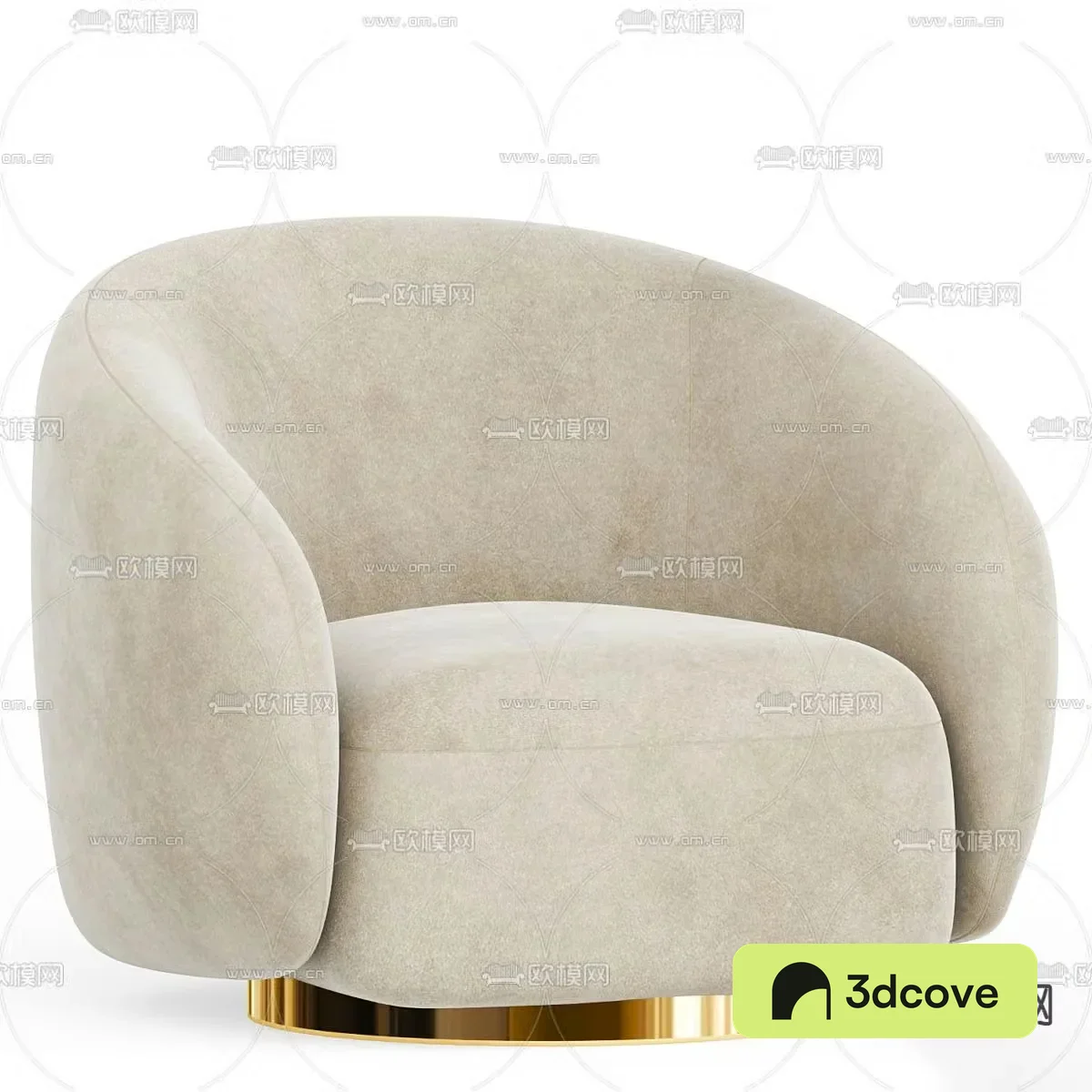 Modern single sofa fabric sofa