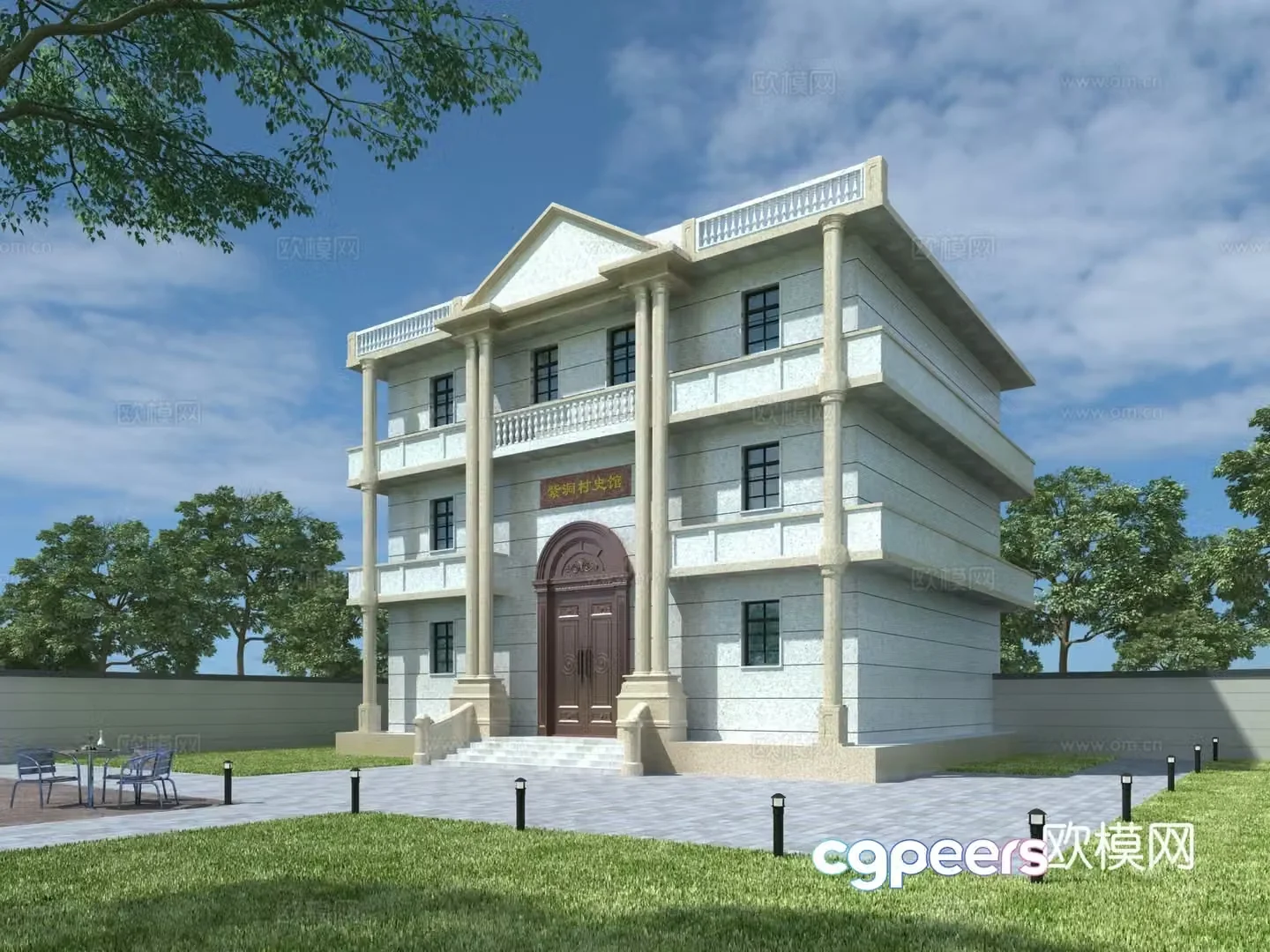 Villa 3d model