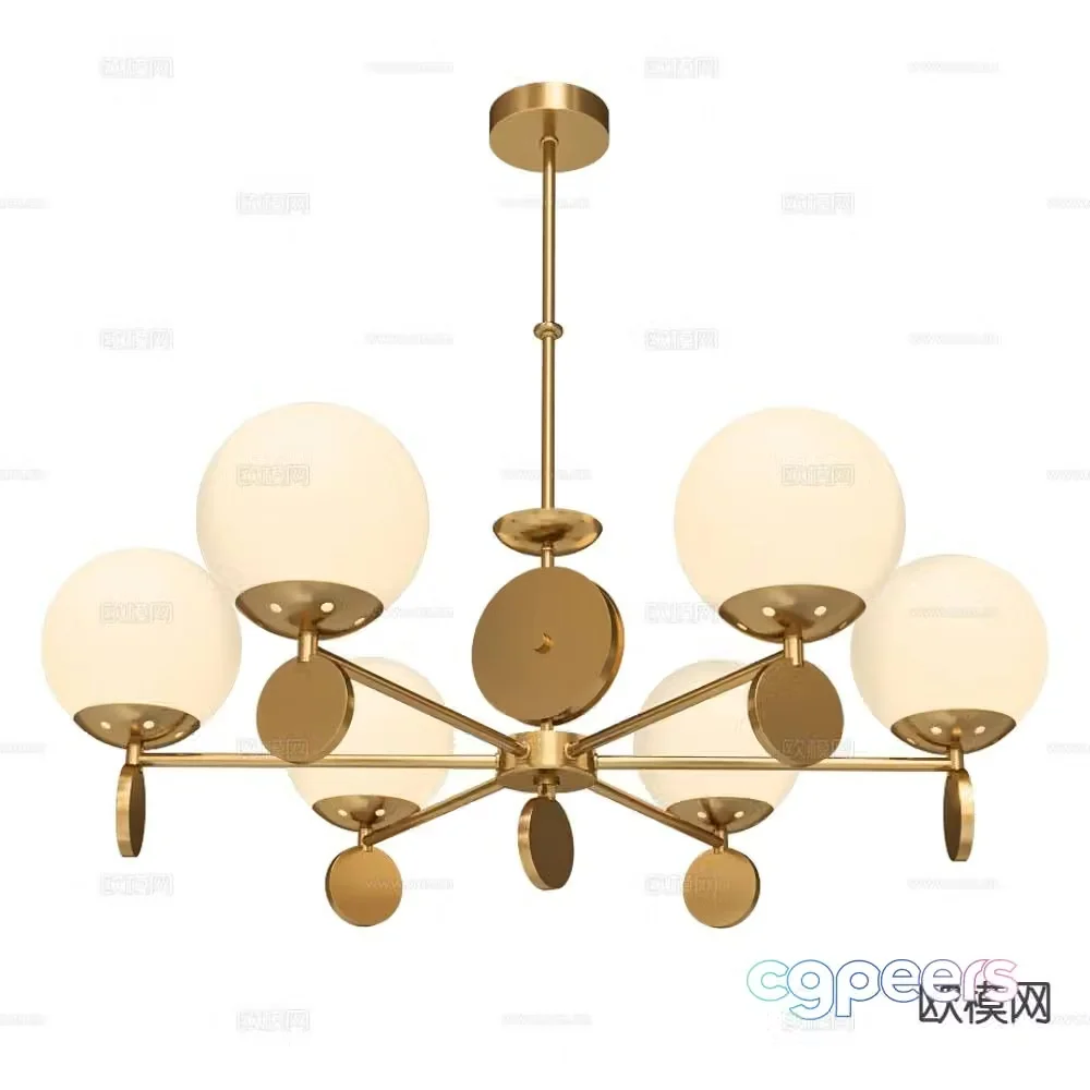Stilfort Italian luxury chandelier spherical chandelier 3D model