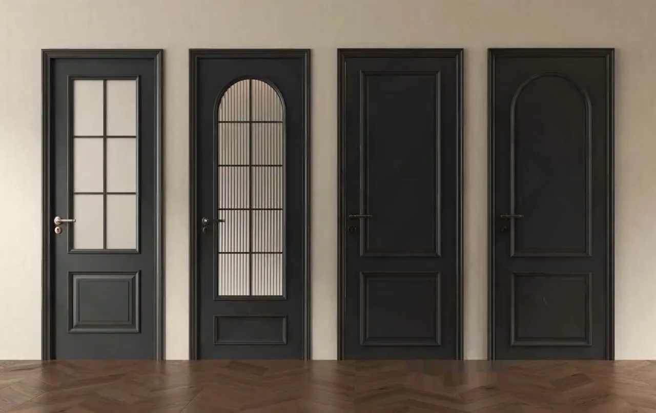Four Black Doors 3D Model – 11433 – VRAY Render