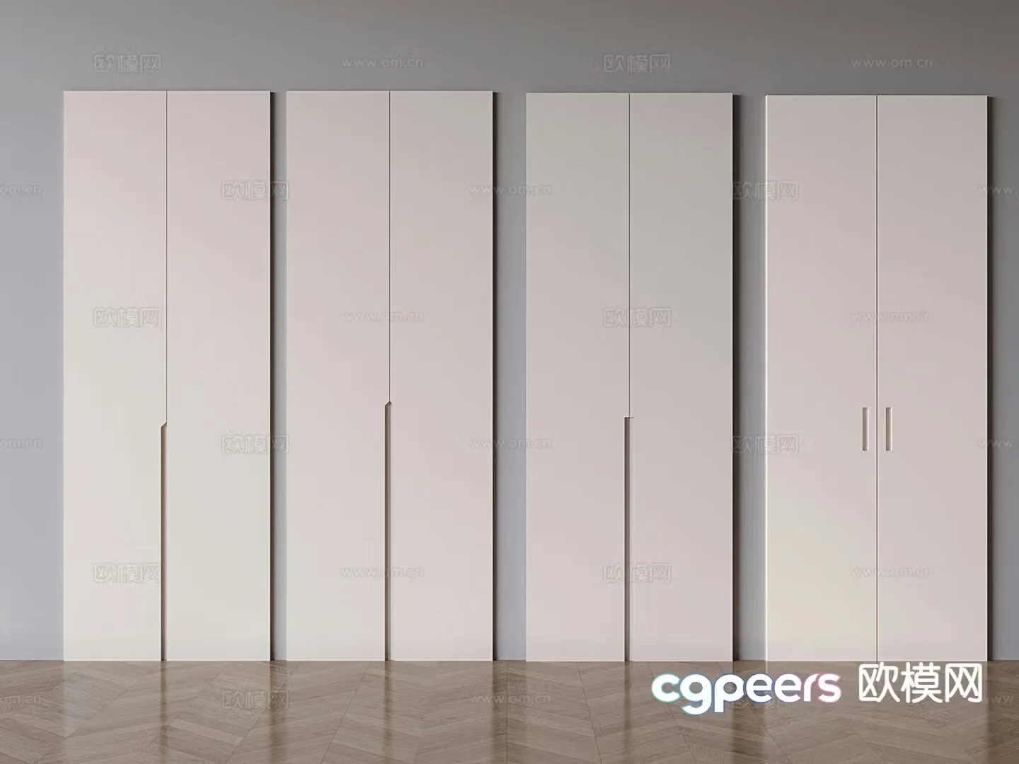 cabinet door wardrobe door door panel 3d model