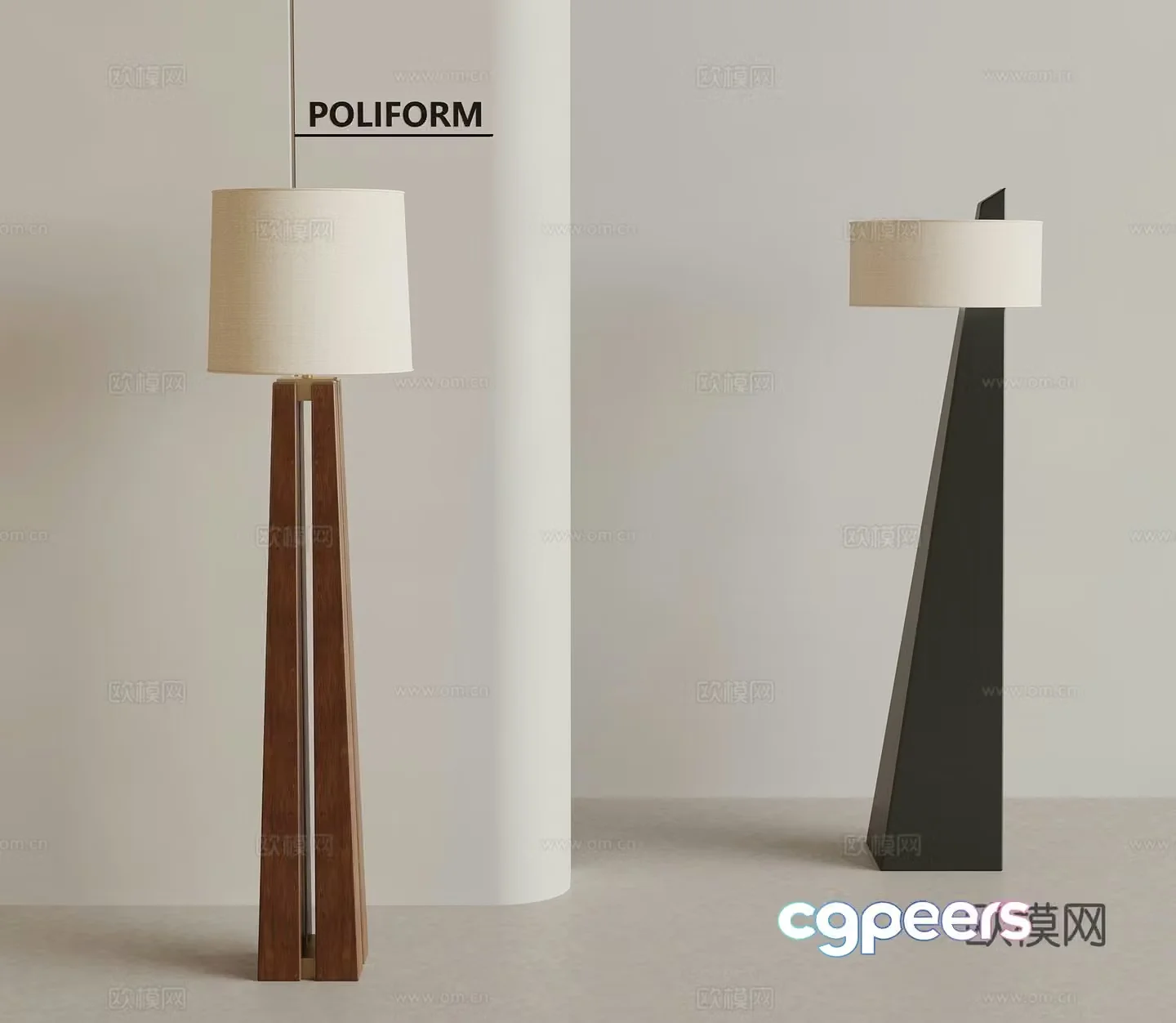 Floor lamp Medium floor lamp 3d model