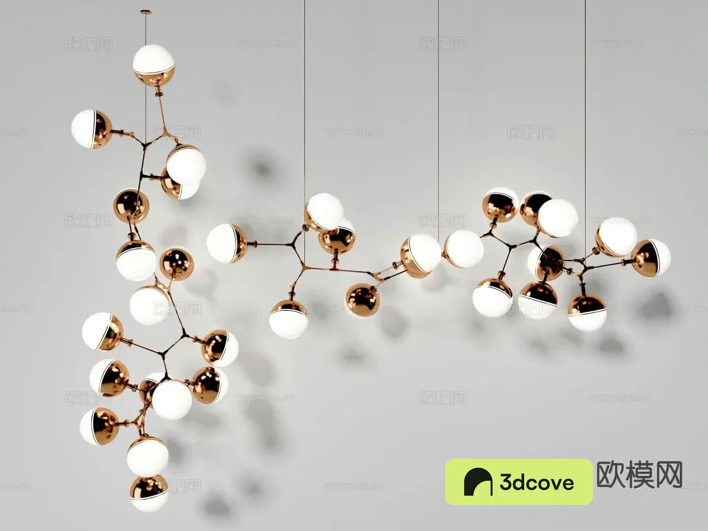 Light luxury multi-head chandelier art chandelier