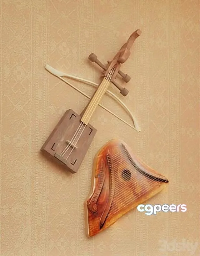 3ds Max Free – profi vintage folk instruments