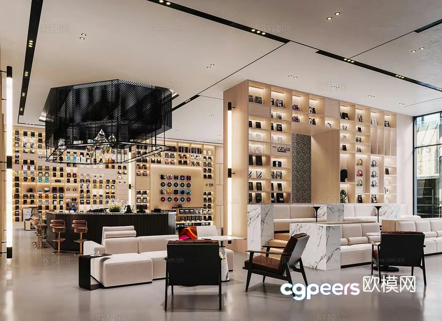 Sunac modern style sales office 3D model