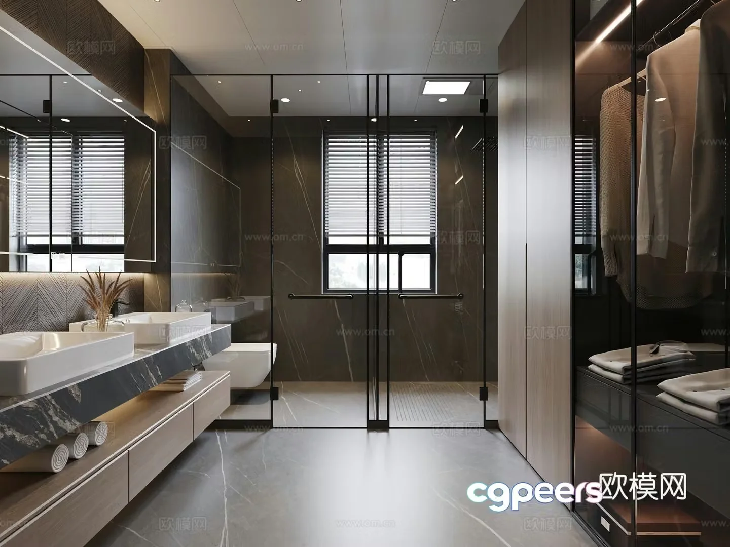 Italian style bathroom 3d model