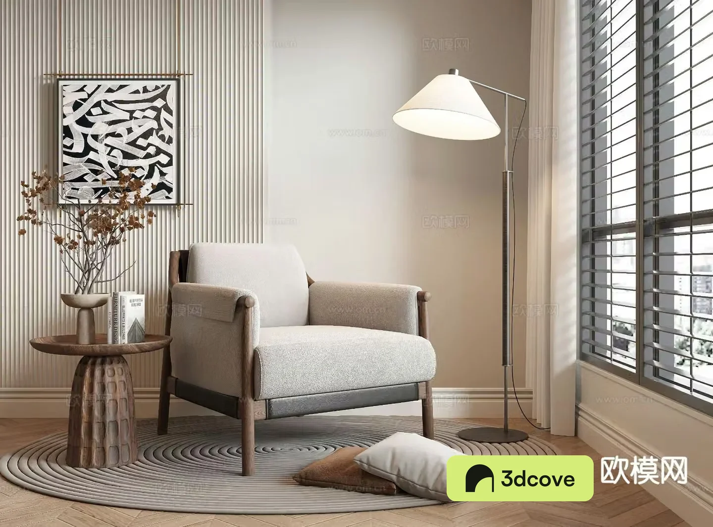 Wabi-sabi chair leisure chair sofa chair