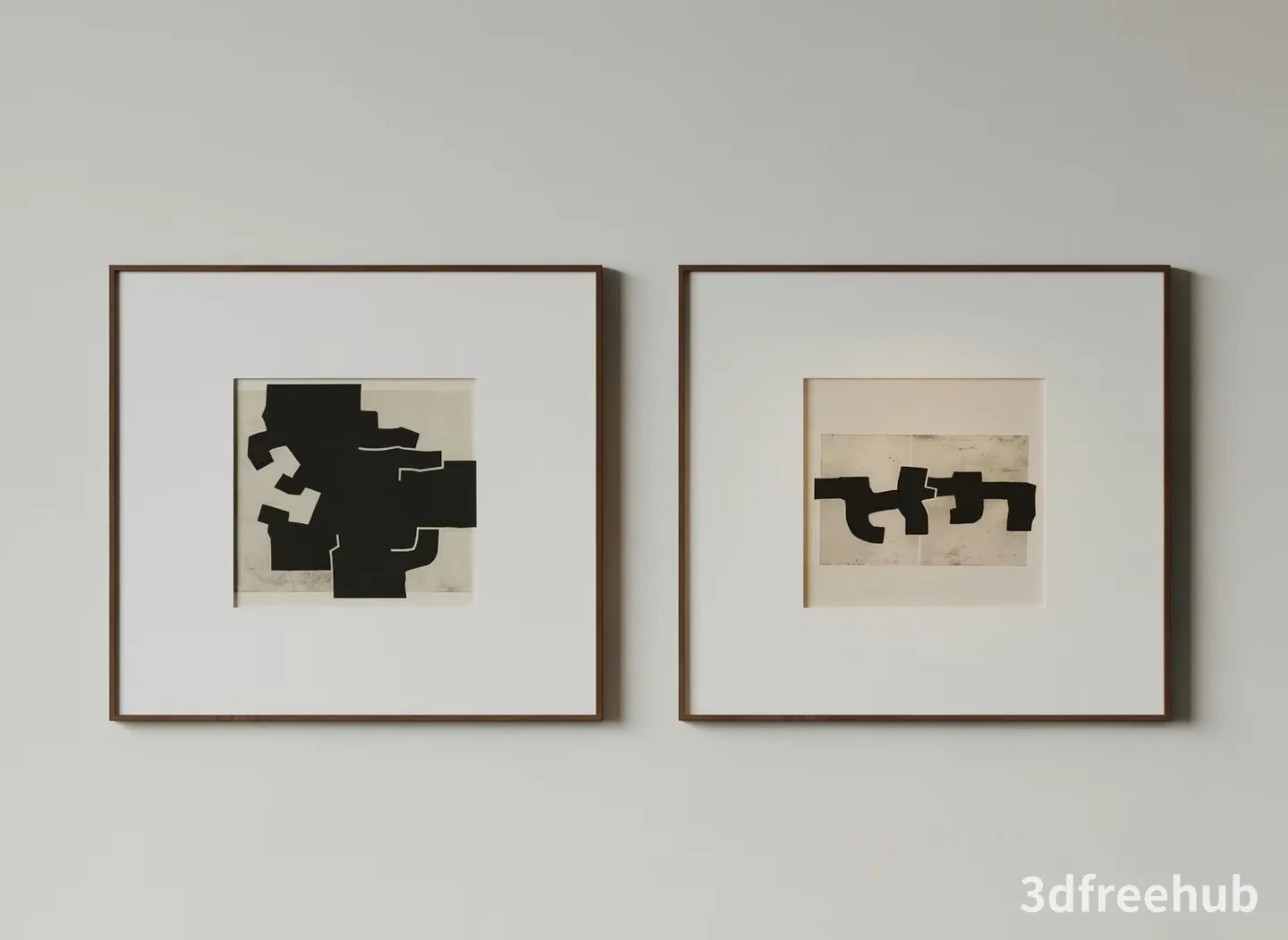 Two Framed Art Pieces 3D Model – 23340 – VRAY Render