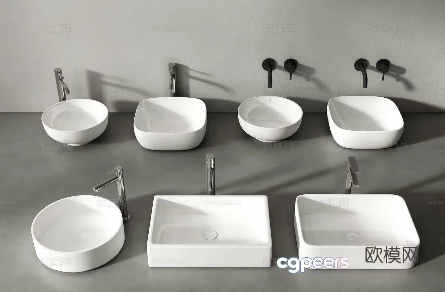 Modern wash basin wash basin wash basin 3d model