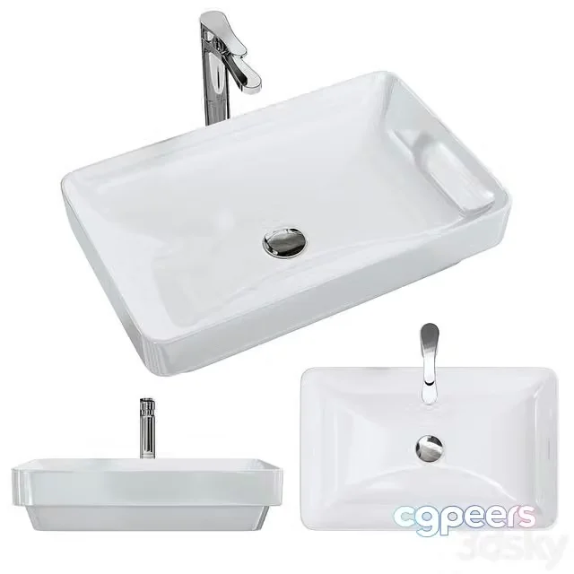 3ds Max Free – sink GSI Washbasin Color-elements