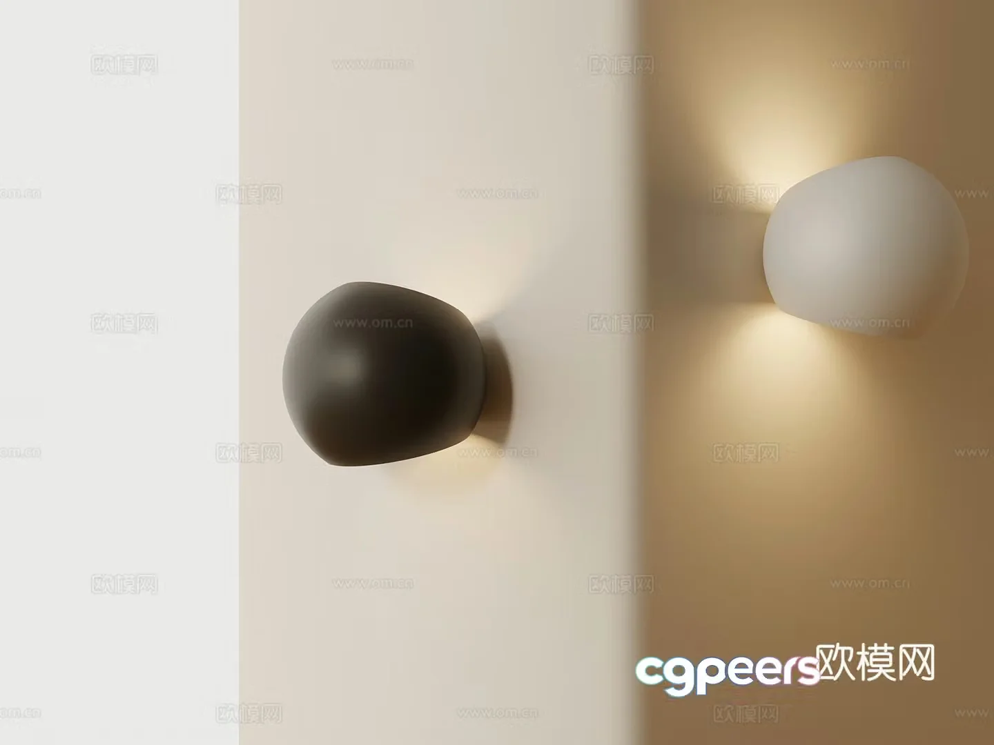 Wall lamp Modern minimalist art wall lamp 3d model