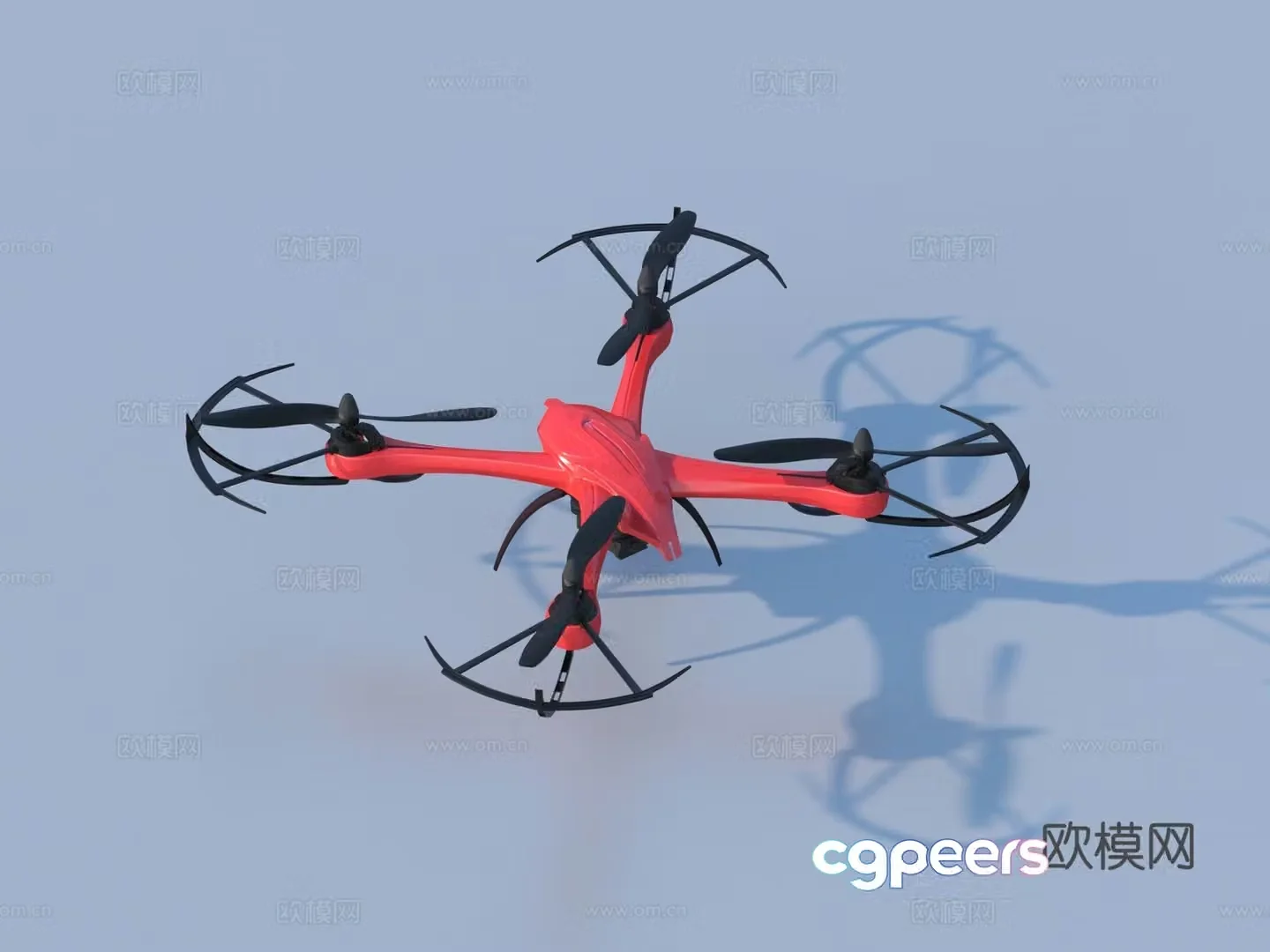 Drone Aerial Photography Drone Four-wing Drone 3D Model