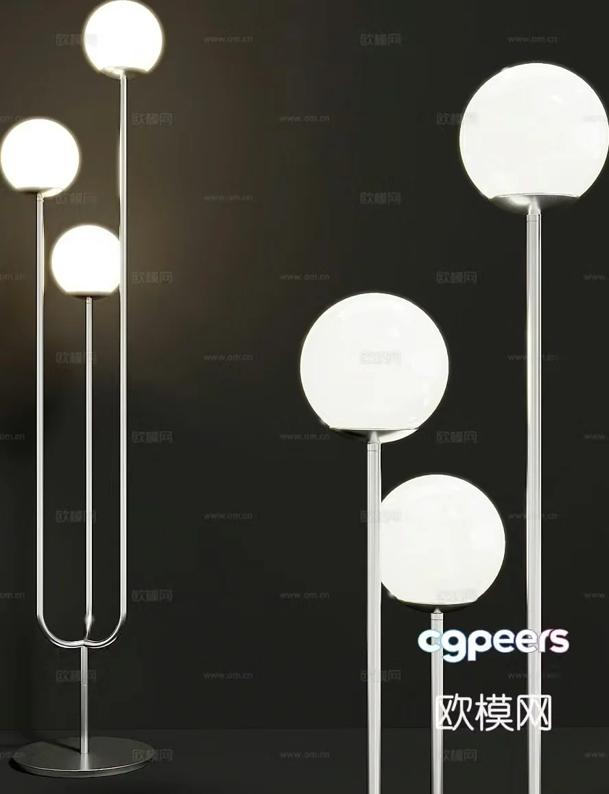 Simple floor lamp artistic floor lamp 3d model