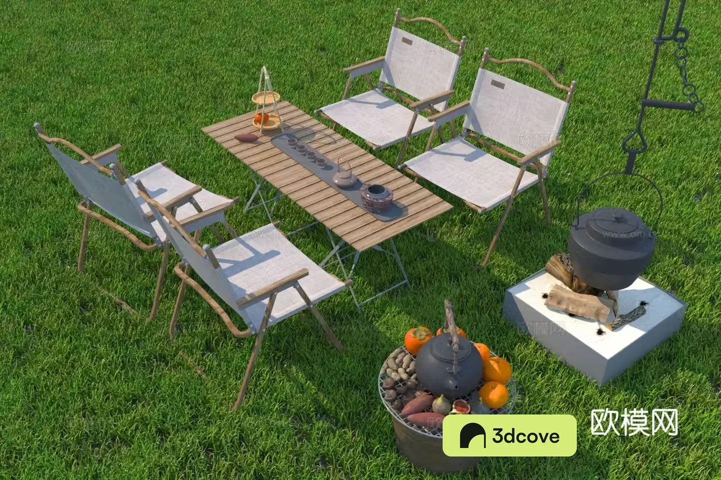 Modern outdoor table and chairs camping table and chairs