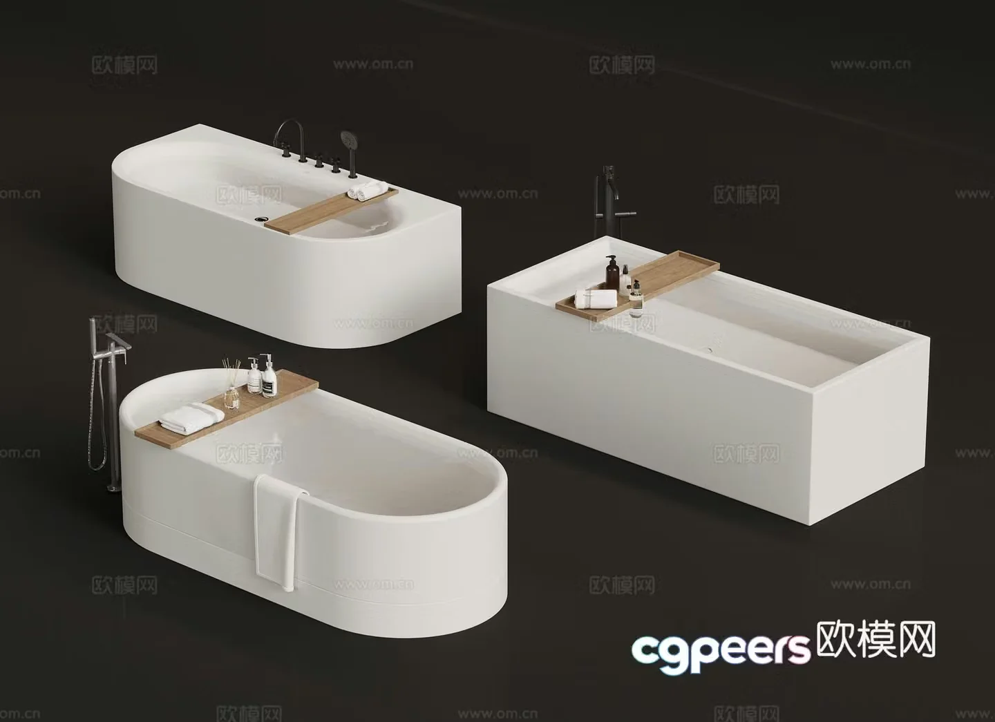 Modern bathtub 3d model