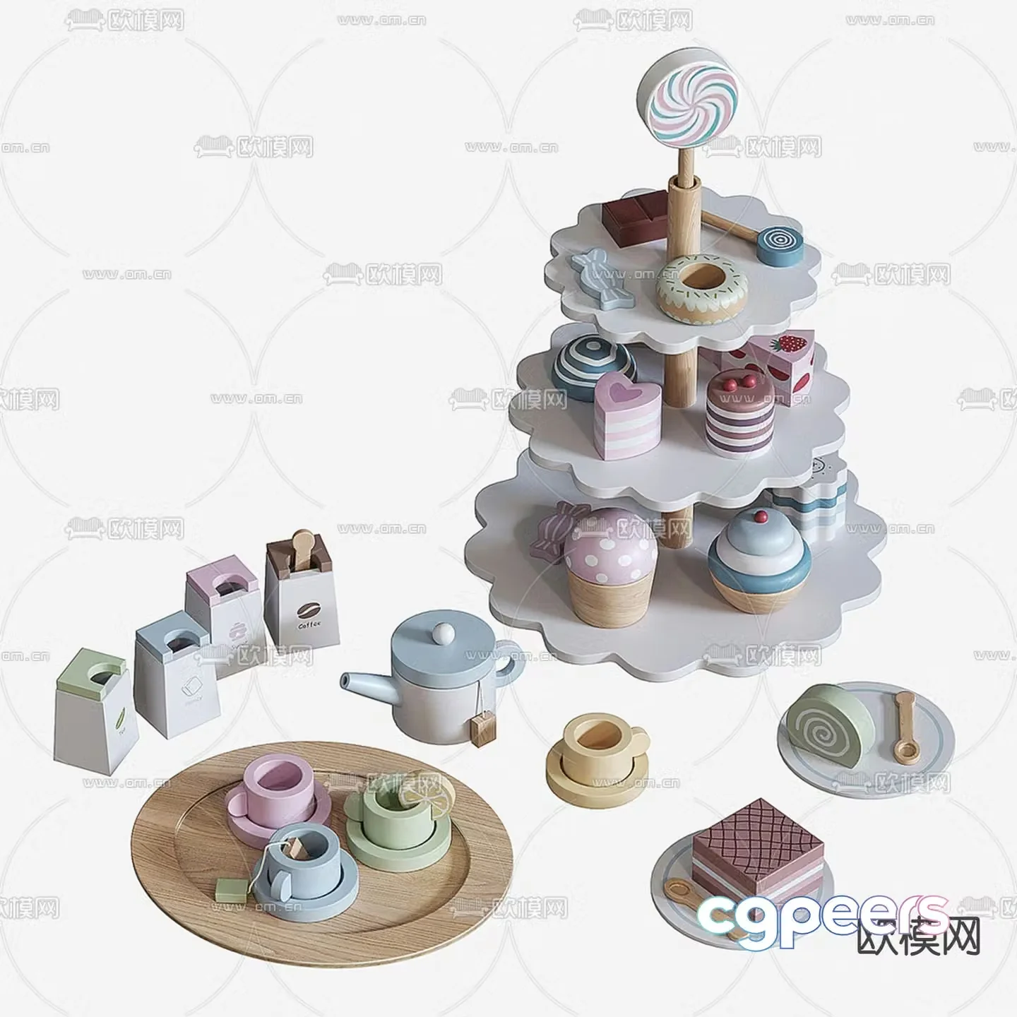 Children’s decorations cake decorations toys 3d model