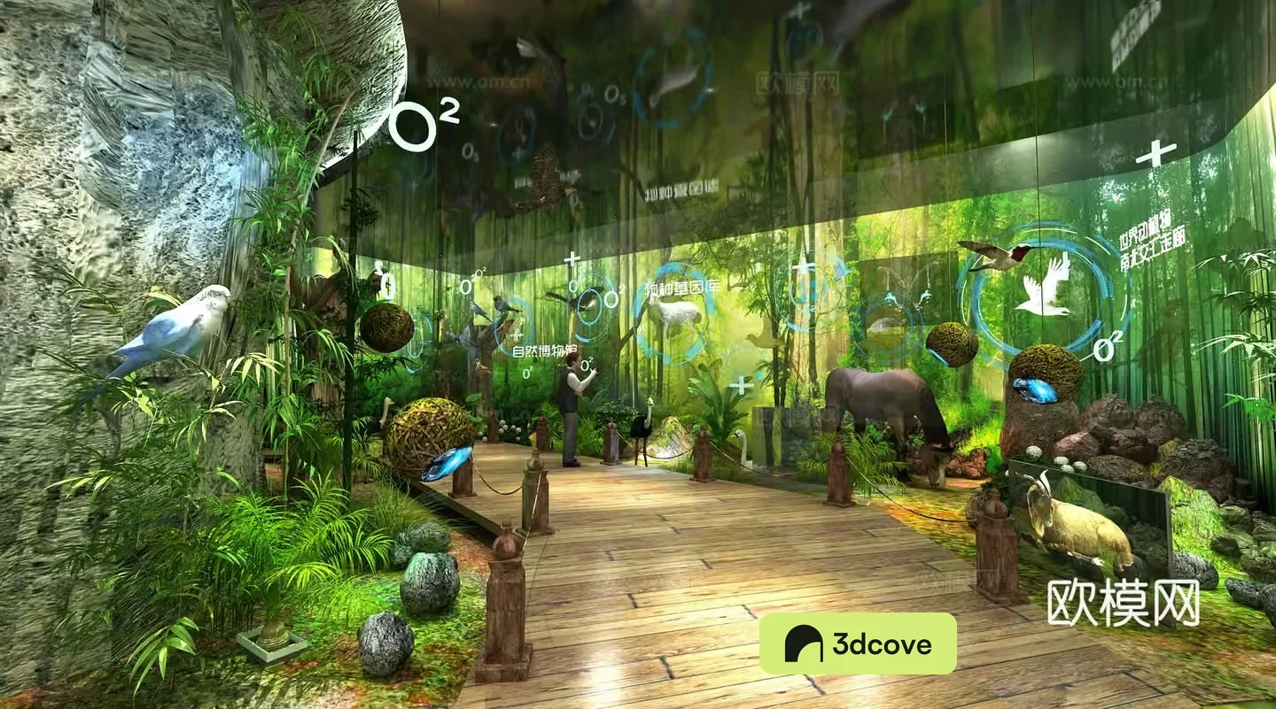 Natural Forest Museum Ecological Space Exhibition Hall Botanical Garden Study Specimens Popular Science and Culture Center