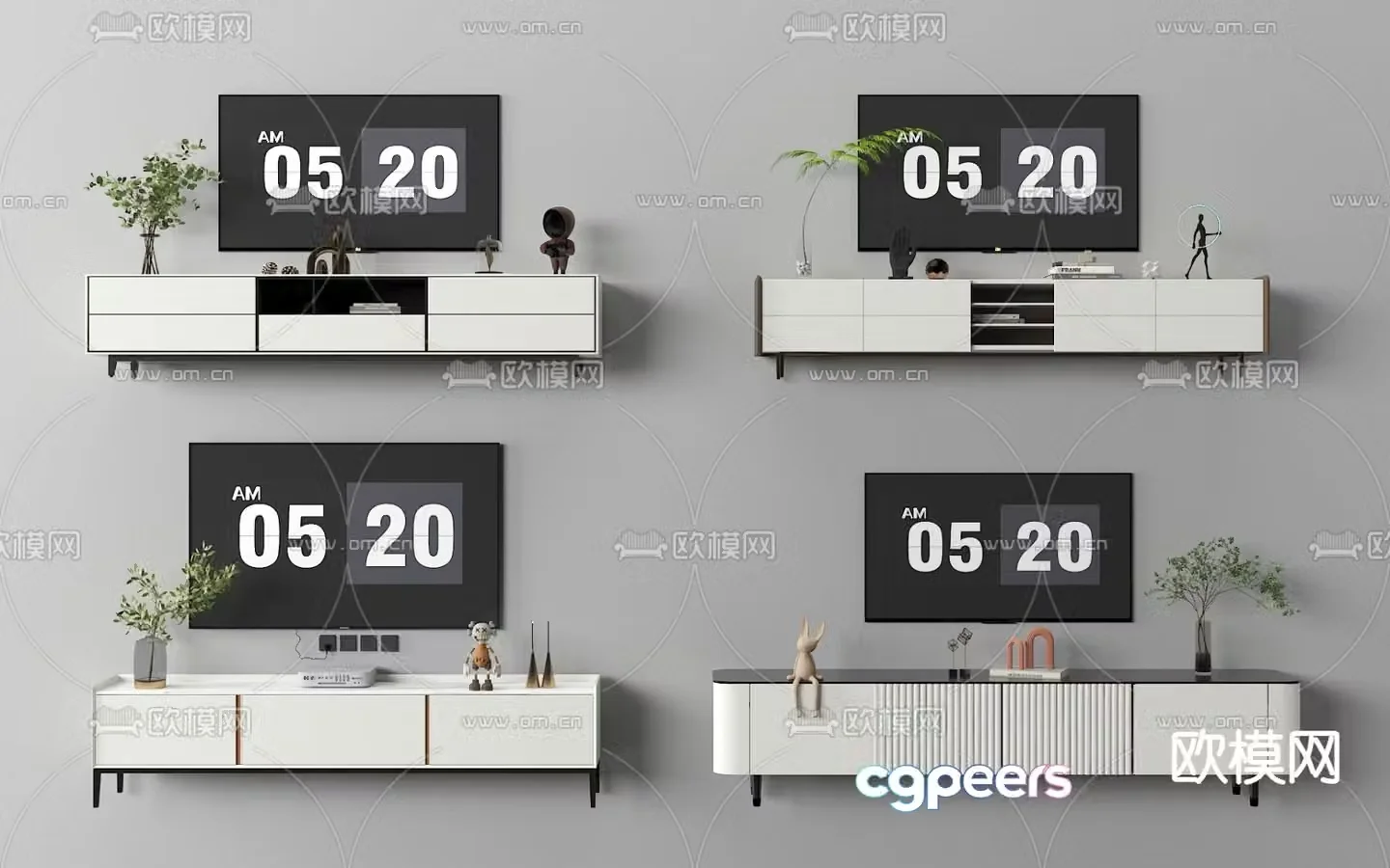 Modern TV cabinet 3d model