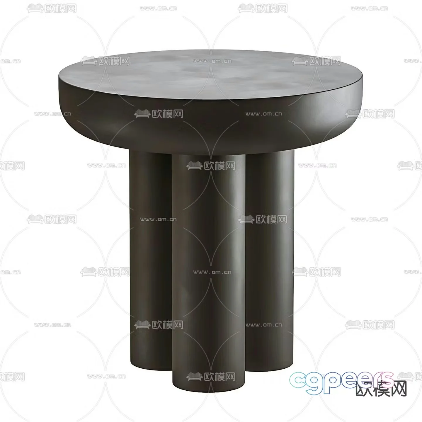 Rocca side table round table 3d model