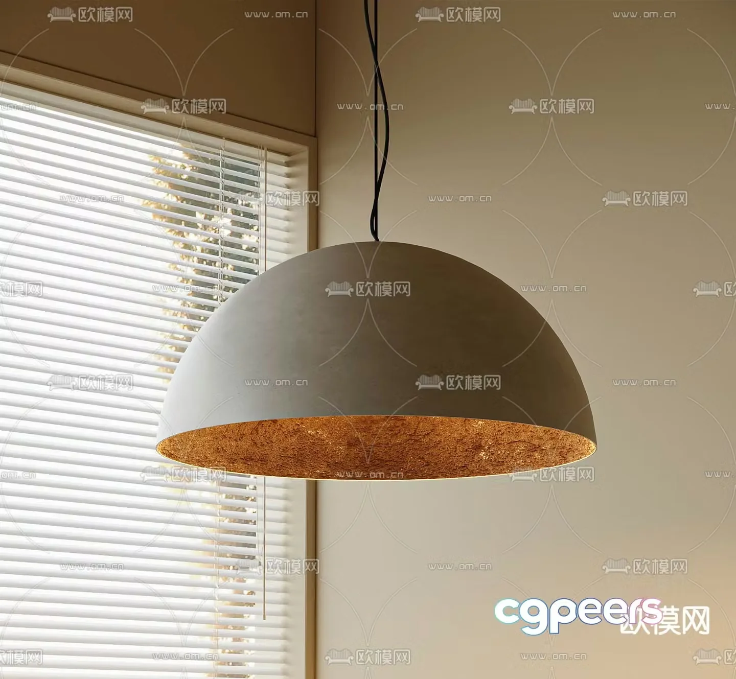 wabi-sabi chandelier 3d model