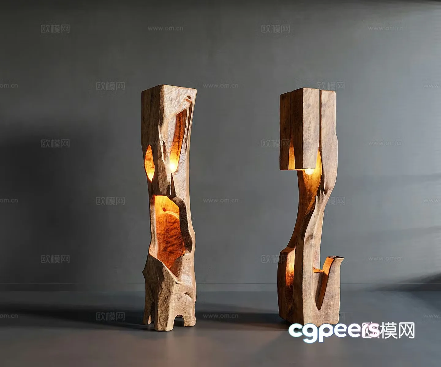Wasabi wind floor lamp 3d model