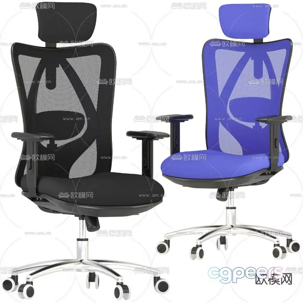 Office chair staff chair 3d model