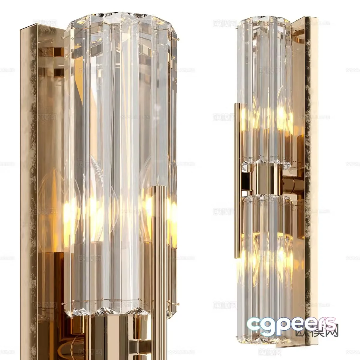 Light luxury wall lamp Glass wall lamp Crystal wall lamp Bedside wall lamp Hotel wall lamp Art wall lamp 3D model