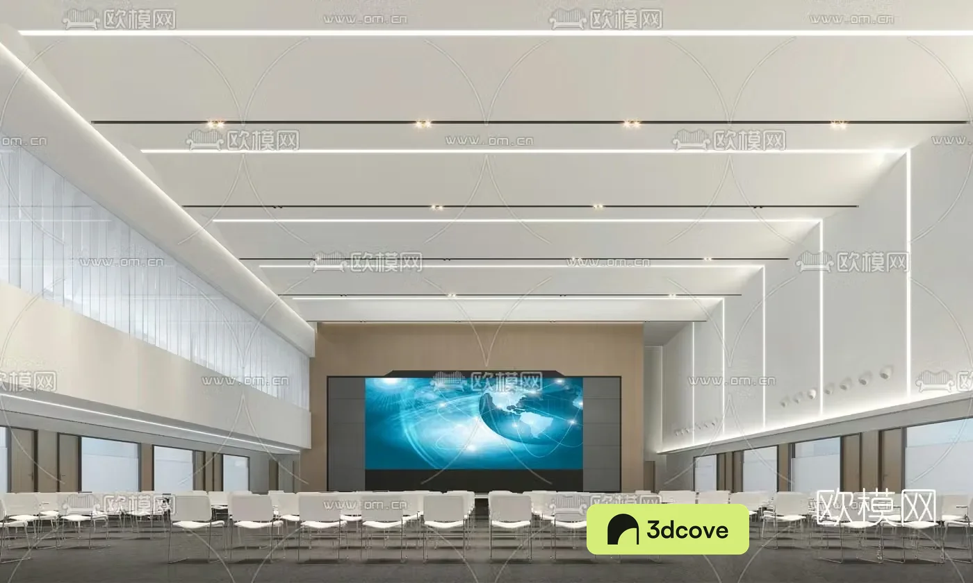 Modern hotel conference hall lecture hall