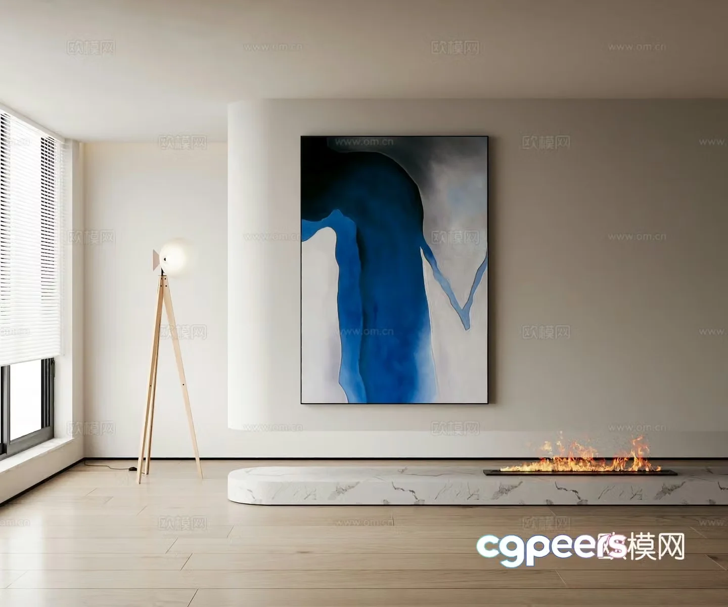 Modern decorative painting 3d model
