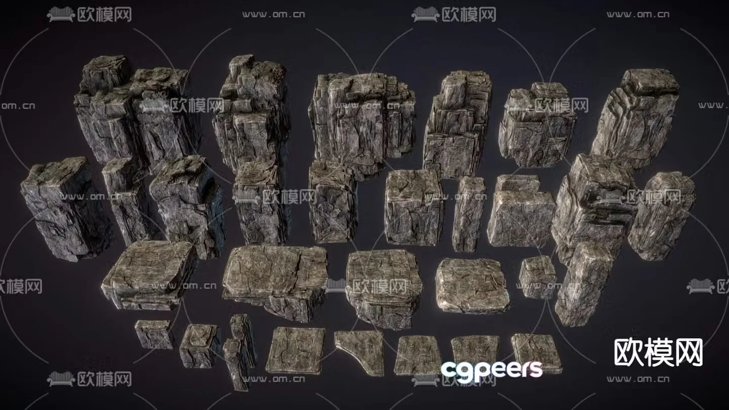Landscape stone rockery stone stone 3d model