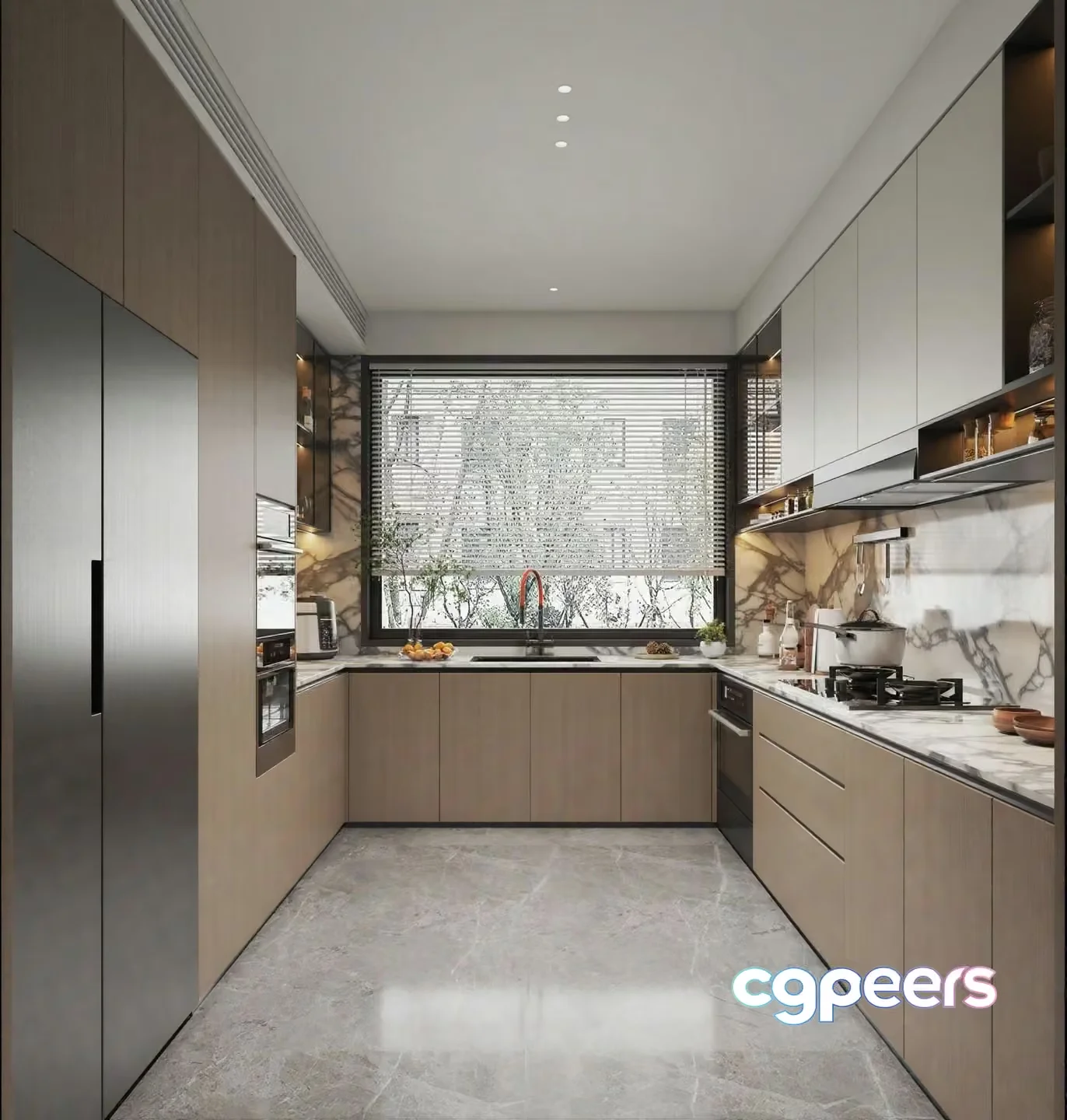 Modern Kitchen 3D Model – 6313 – VRAY Render