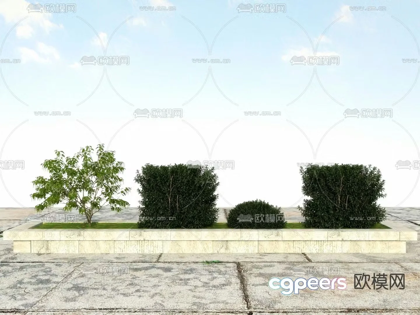 Modeling shrubs pruning shrubs 3d model