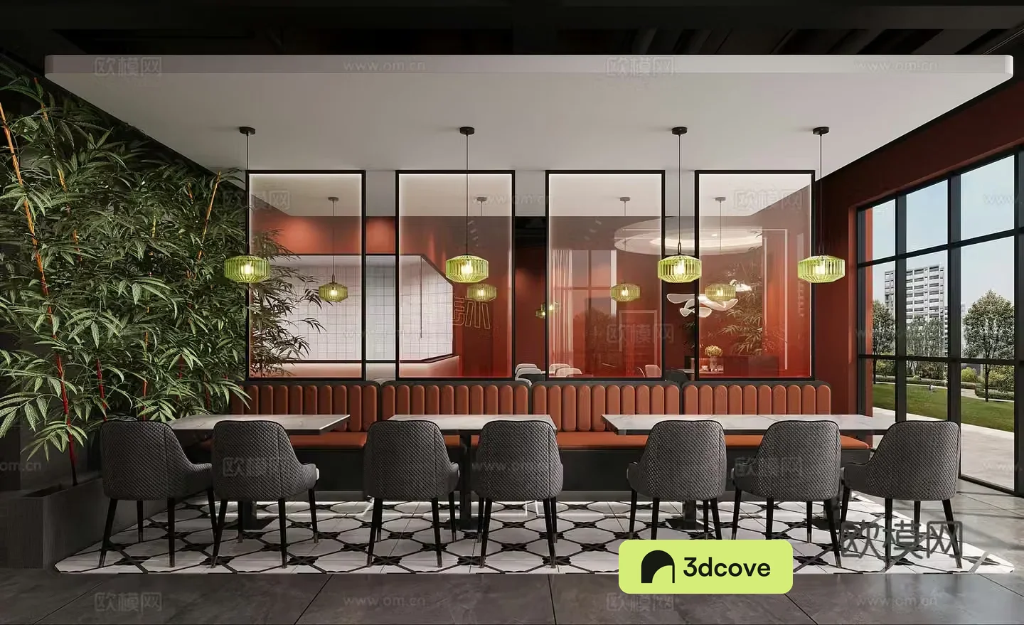 Modern barbecue restaurant crayfish shop