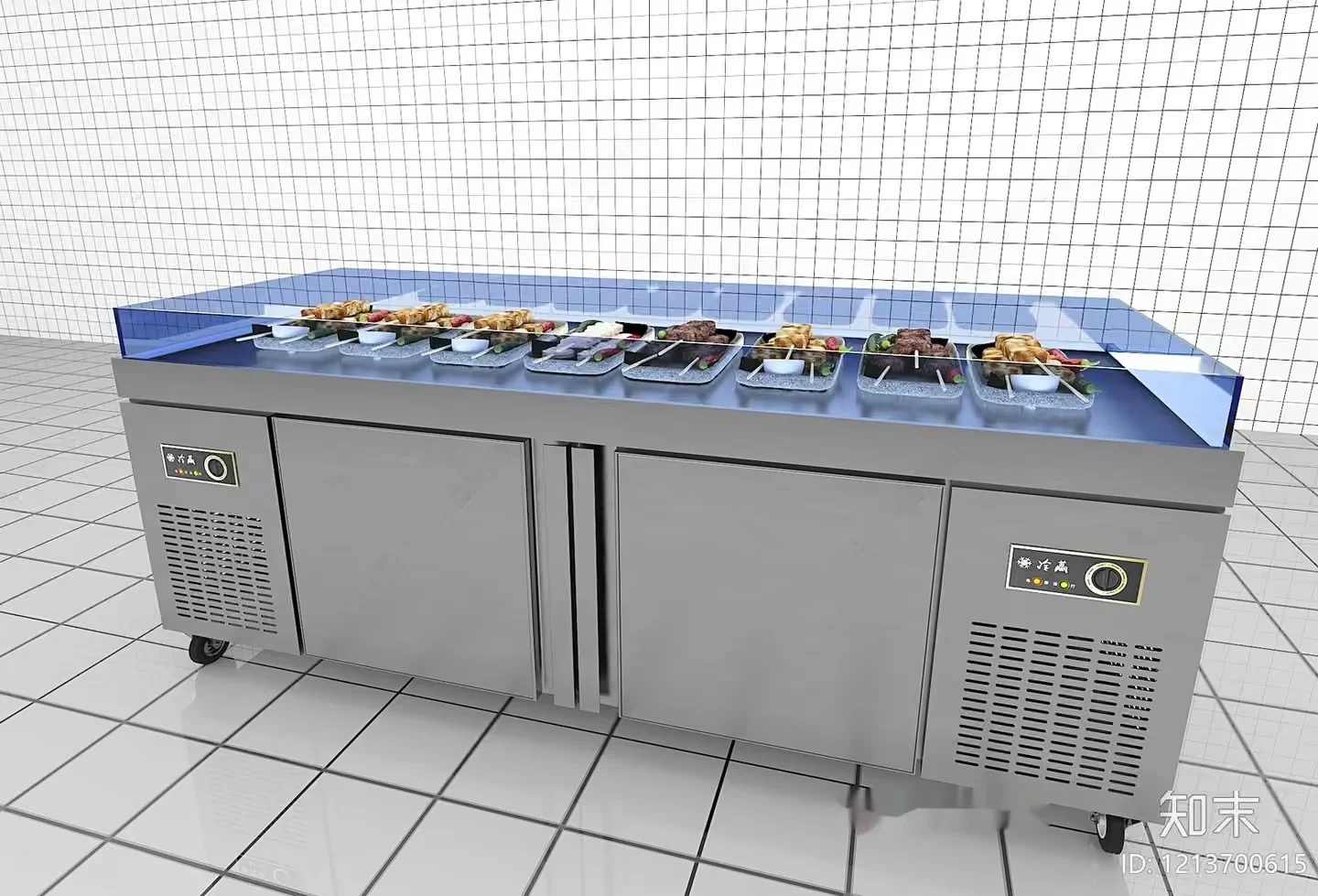 A Stainless Steel Kitchen Appliance 3D Model – 9546 – VRAY Render