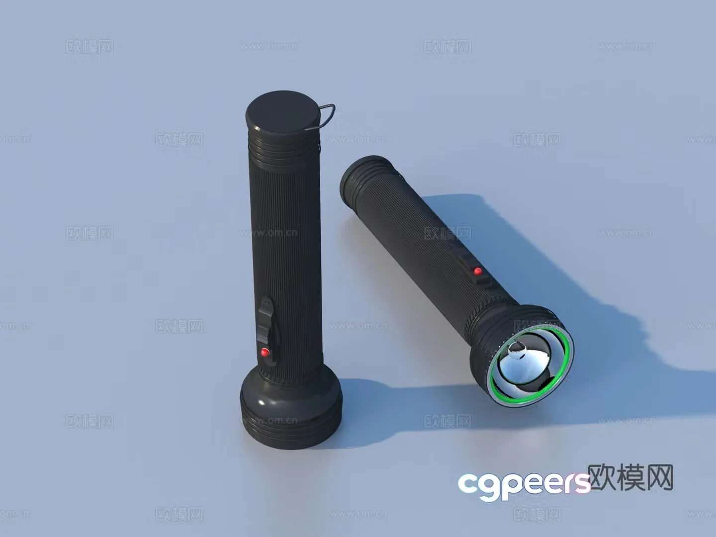 flashlight 3d model