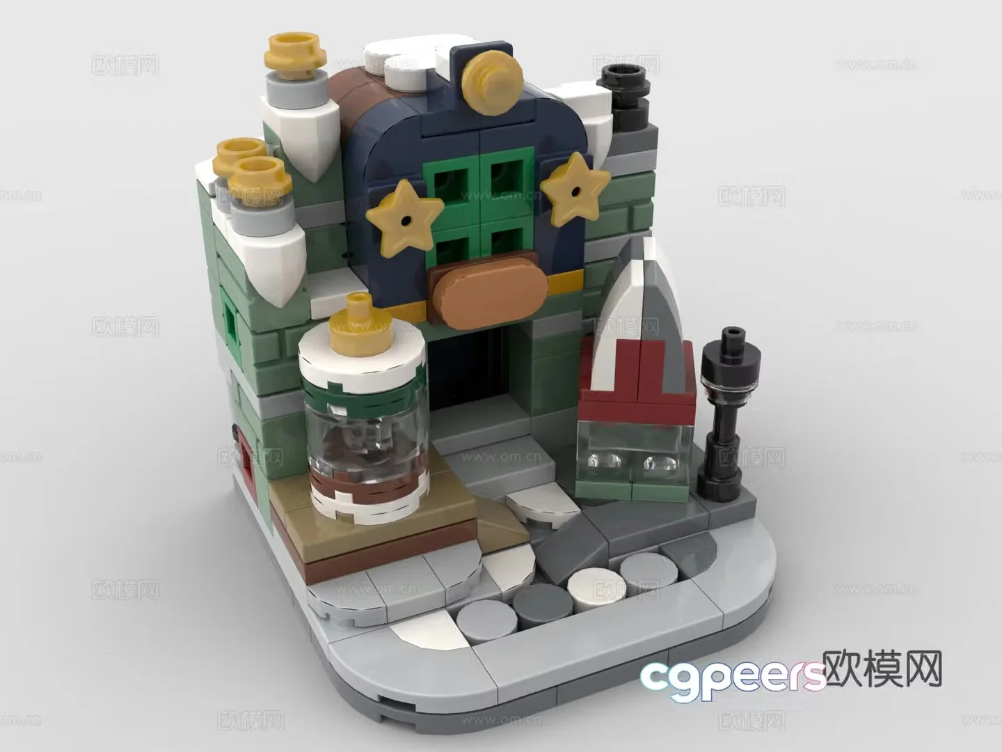 Lego toys building block toys mini building 3d model