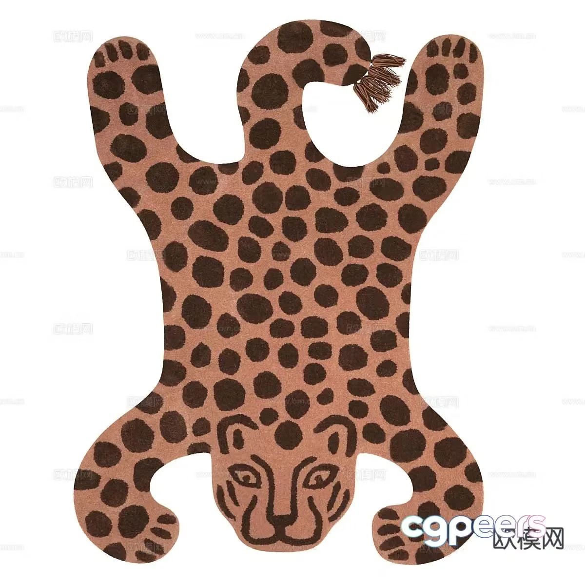 animal rug 3d model
