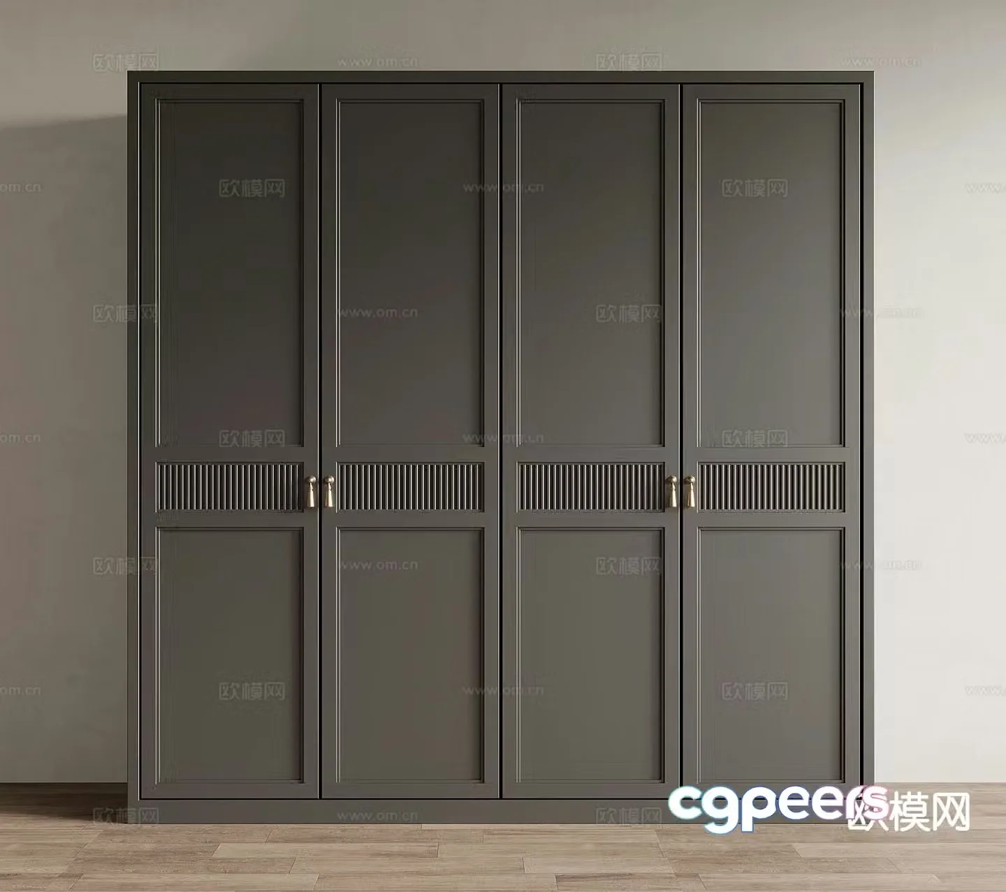 French wardrobe finished wardrobe 3d model