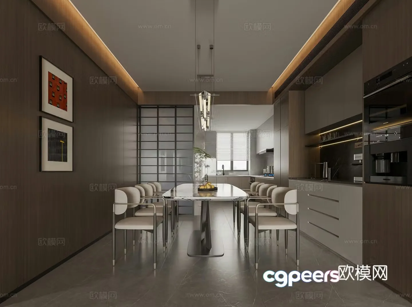 Italian restaurant 3d model