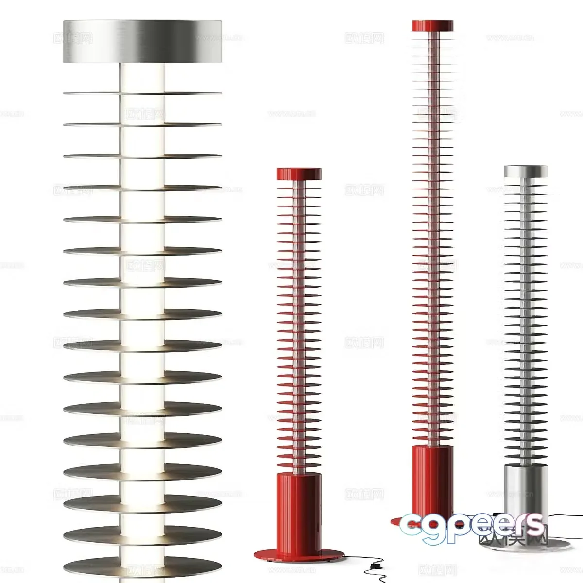 Modern minimalist Cassina Iride floor lamp 3d model