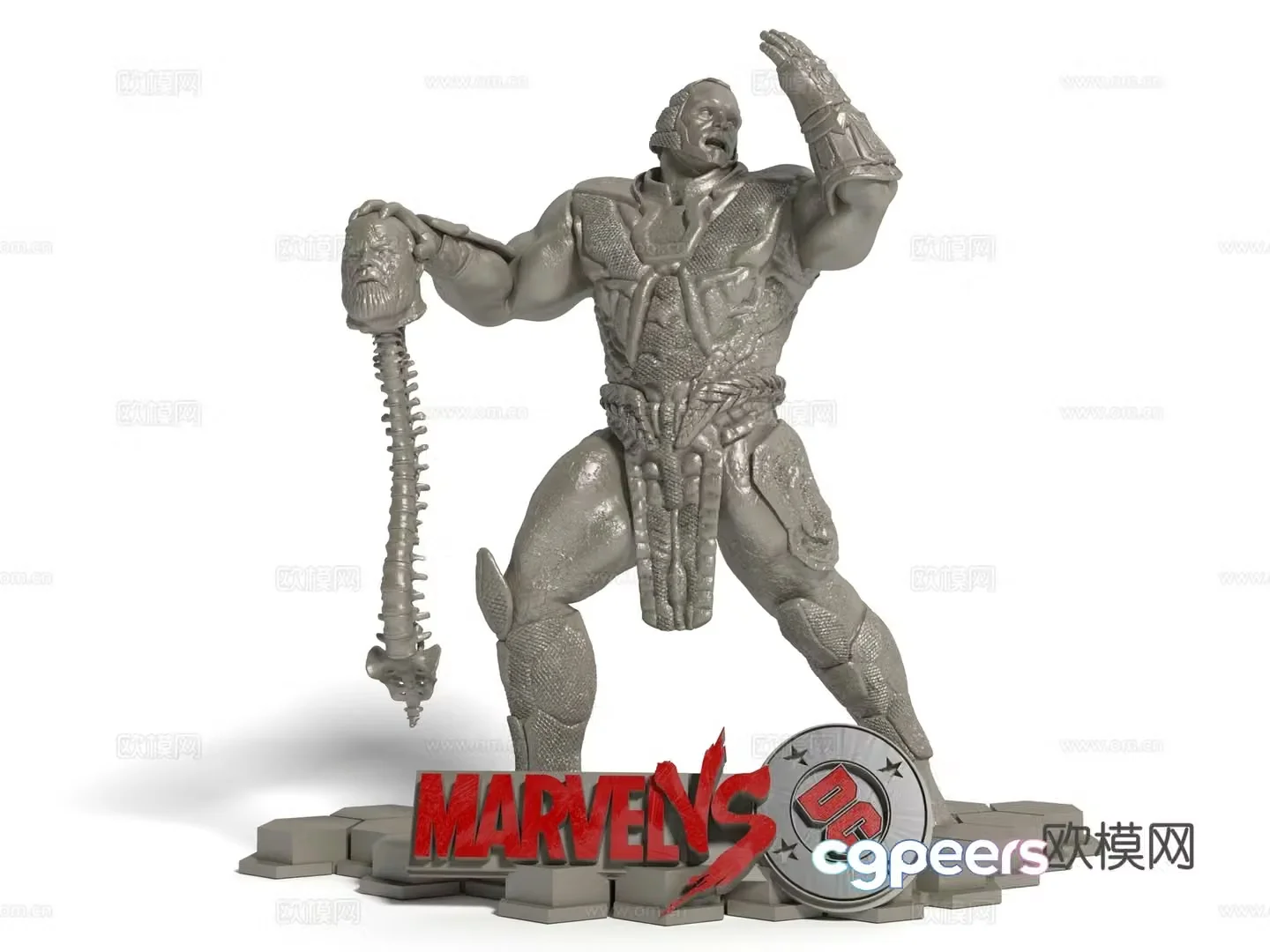 Modern style game character ornaments 3d model