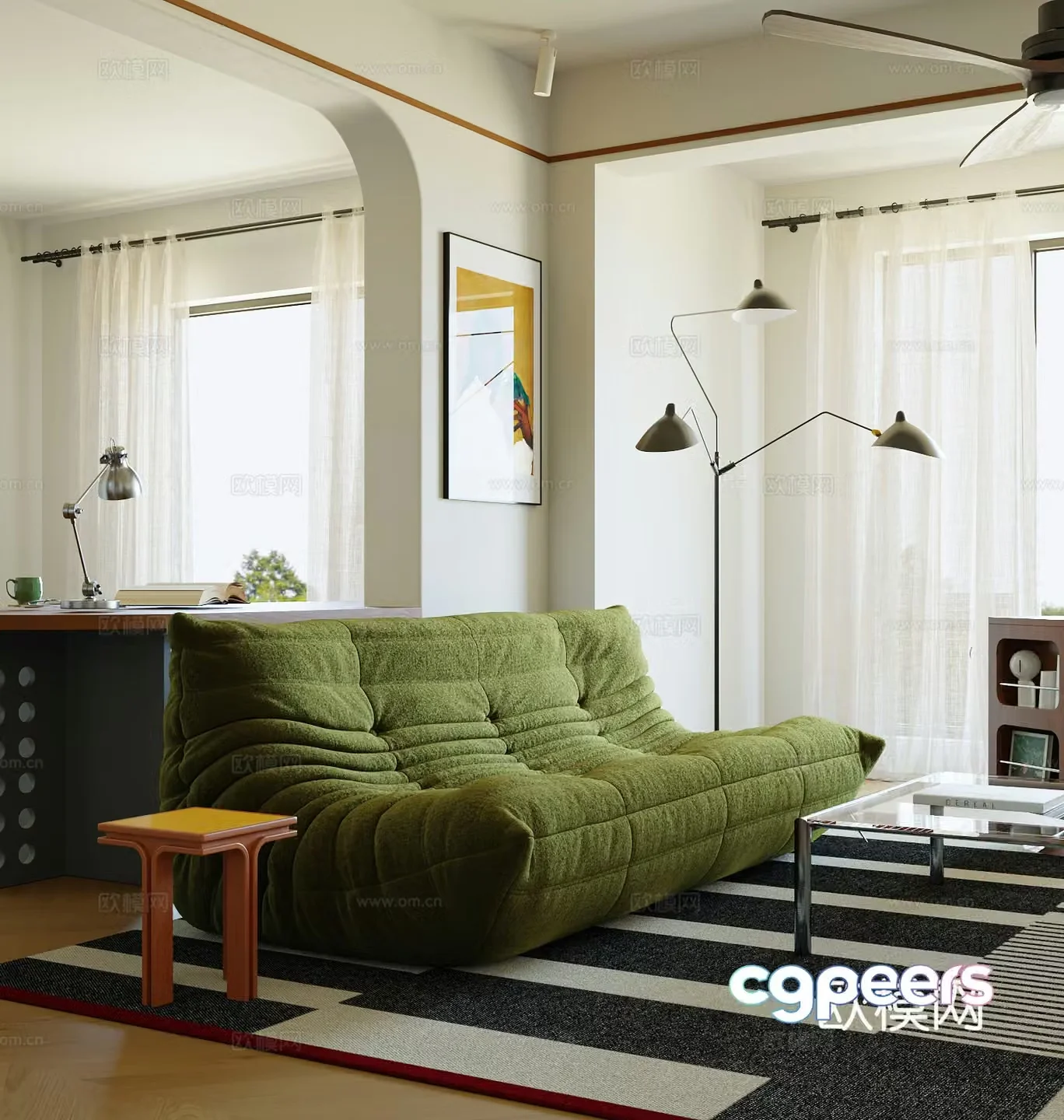 Modern living room 3d model