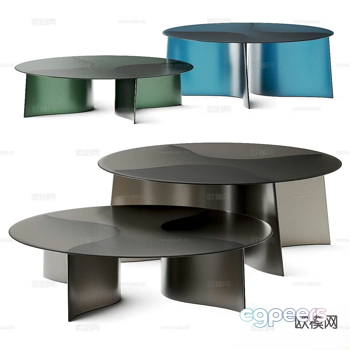 Lukas modern coffee table side table 3d model