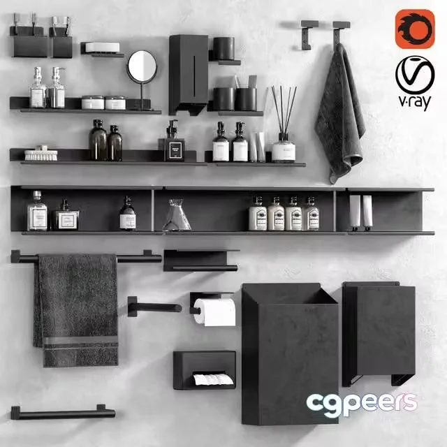 3ds Max Free – Mach 2 bathroom accessories by Agape